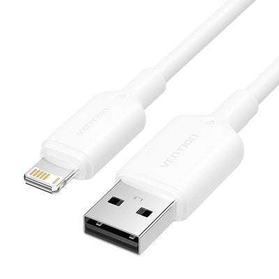 Vention USB Cable 2.0 Lightning Lamwh USB Male Lightning Male 480Mbps 2M White — image 1
