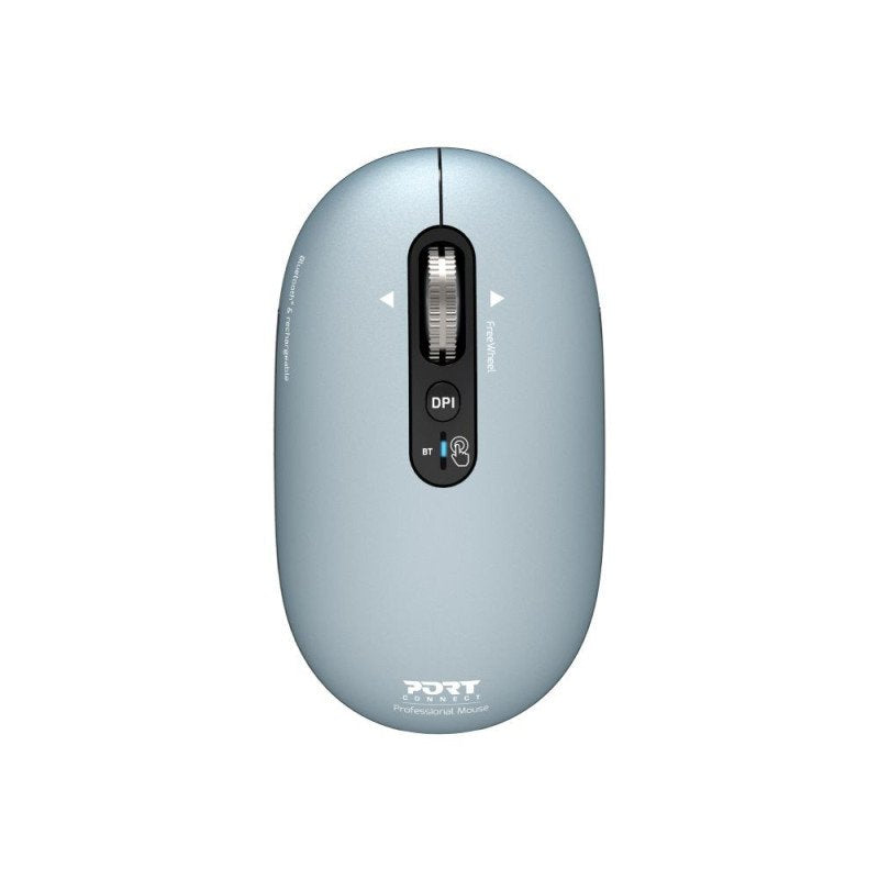 Port Designs Mouse Colour Puro Mac Bluetooth Rechargeable USB C Storm Blue