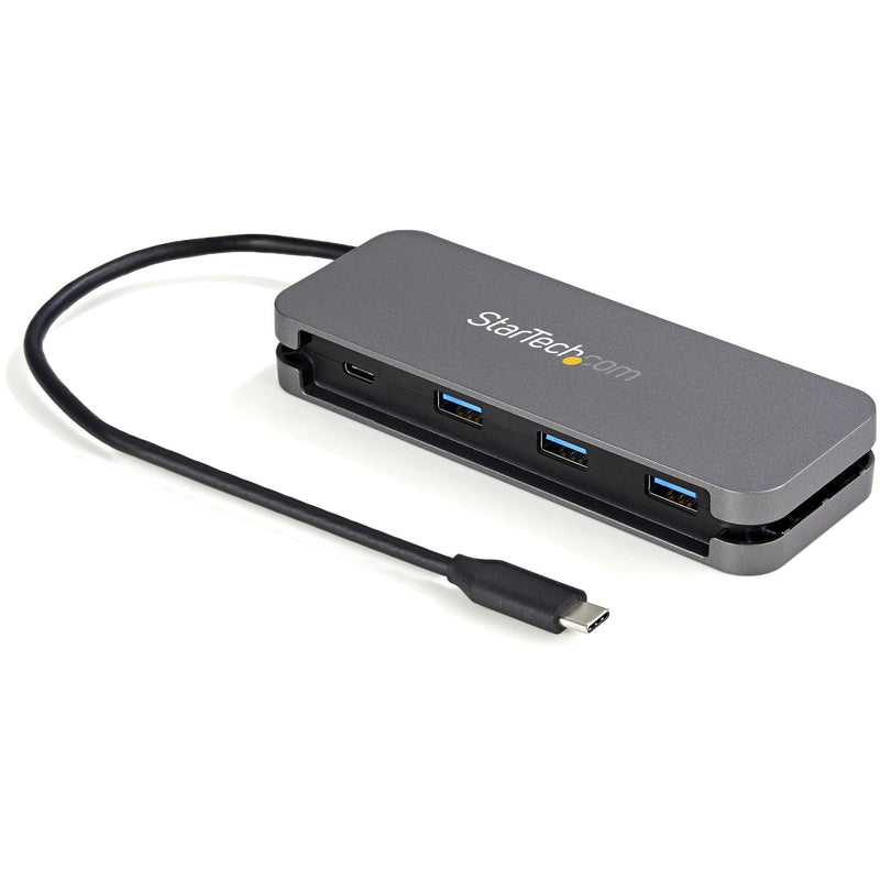 StarTech.com HB30CM3A1CB Hub Interfaz USB 3.2 Gen 1 (3.1 Gen 1) Type-c 5000 Mbit/S Black Grey