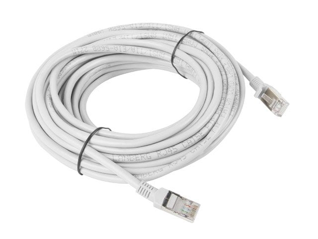 Lanberg Network Cable Apantallado PCF5-10CC-1000-S, RJ45,FTP, CAT.5E,10M, Grey