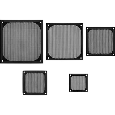 Inline Filter Aluminium Fan Grill 80X80MM Black — image 1