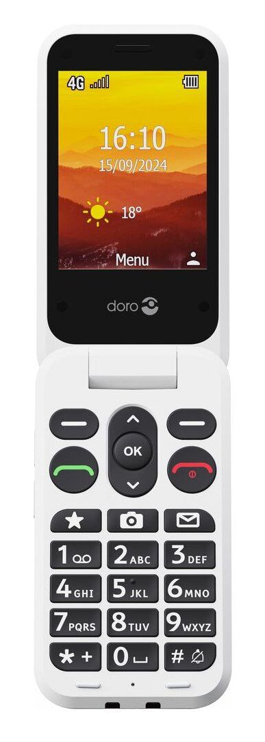Doro Phone Mobile Phone Leva L20 2.8 4G Red White — image 1