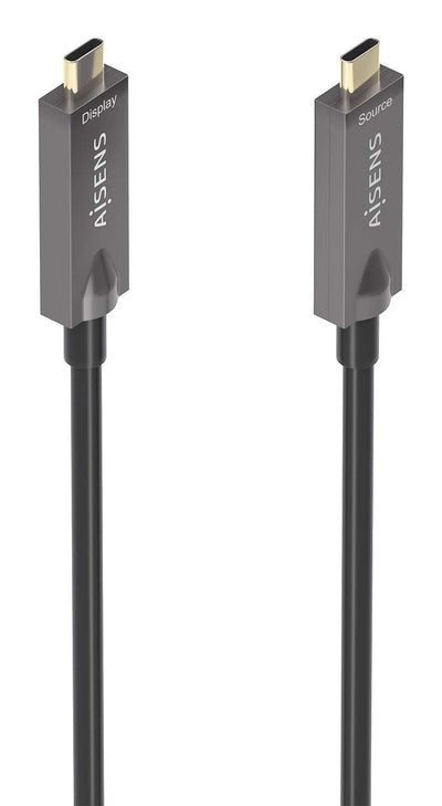 Aisens Cable USB 3.1 GEN2 10Gbps Aoc 4K 3A 60W E-mark USB-C M/M 15M — image 1