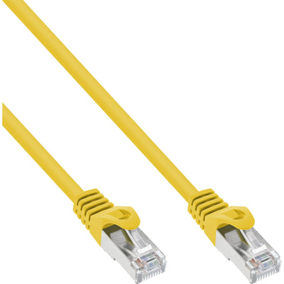 Inline Network Cable Sf/UTP CAT.5E Yellow 0,25M — image 1