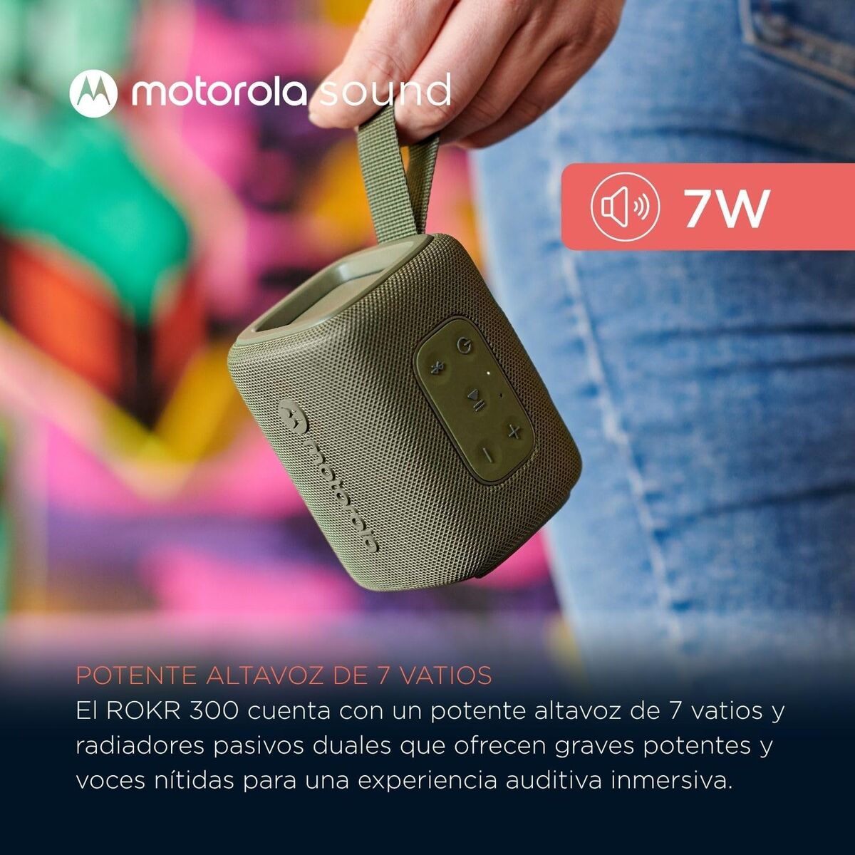 Motorola Portable Bluetooth Speakers Motorola Rokr 300 7 W Green