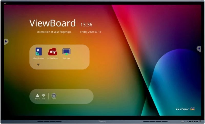 Viewsonic IFP7562 Screen Señalización Panel Flat Interactivo 190,5CM (75) LED Wi-Fi 350 Cd M² 4K Ultra HD Blac