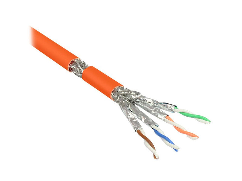Cable Alcasa CAT.7, 100M Network Orange S/FTP (s-STP)