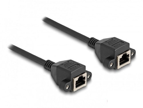 Delock 80202 Cable Extensión RJ50 Female a Female S/FTP 5M Black — image 1