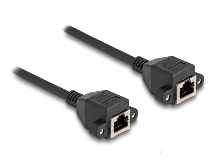 Delock 80201 Cable Extensión RJ50 Female a Female S/FTP 3M Black