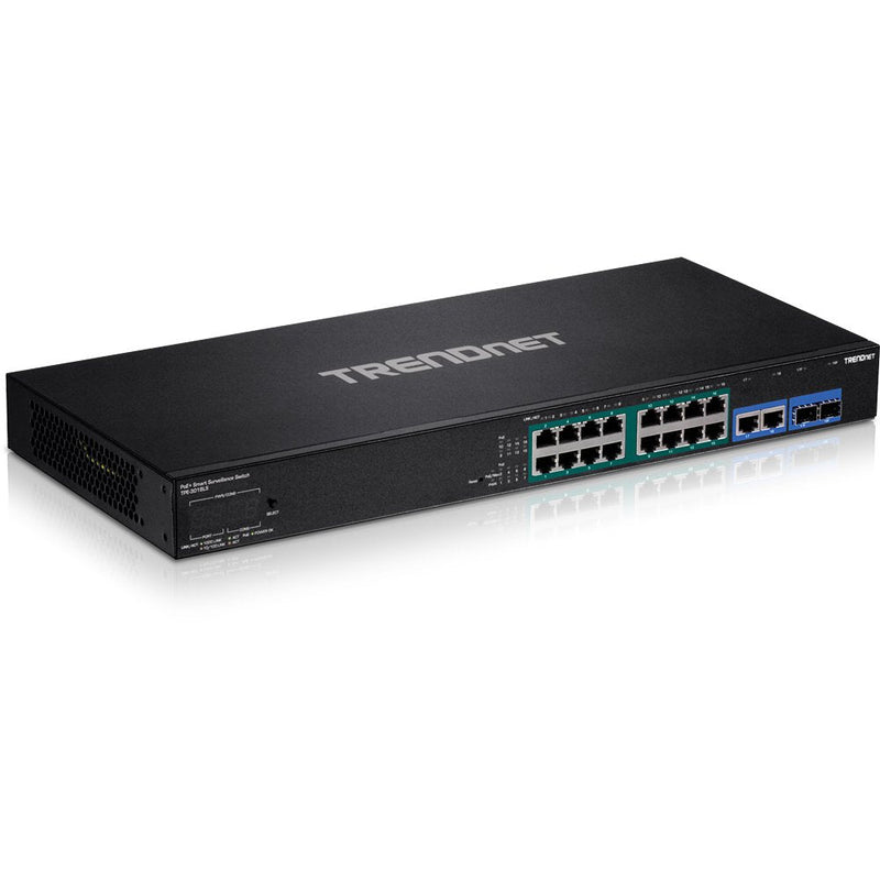 Trendnet TPE-3018LS Switch Gestionado Gigabit Ethernet (10/100/1000) Black 1U Energía Sobre Ethernet (PoE)