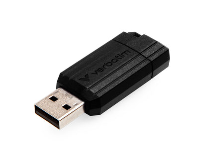 Verbatim USB Flash Drive 2.0 16GB Store'n' Go Pin Stripe Black — image 1