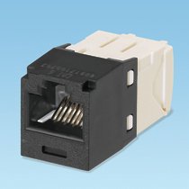 Panduit UTP RJ45 Tg-minijack Kat 6 Black White — image 1