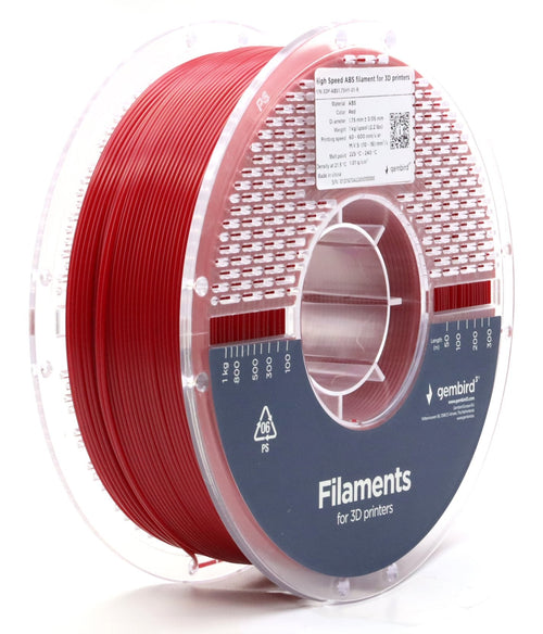 Filamento Abs High Speed, 1,75MM, 1KG, Red — image 1