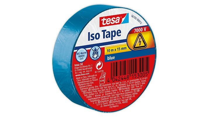 Tesa Tape Insulating 10M 15MM Blue 56192-00012-22