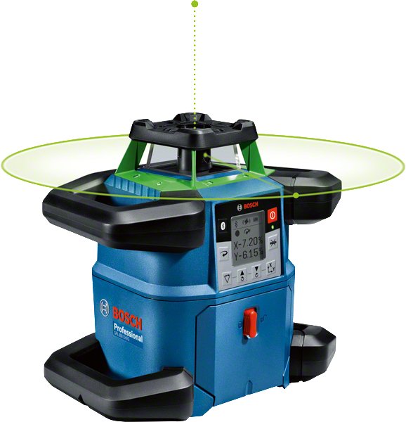 Bosch Láser Rotating Wireless Professional Grl 650 Cvhg Professional, 18 Voltios Blue Without Battery Ni Charg