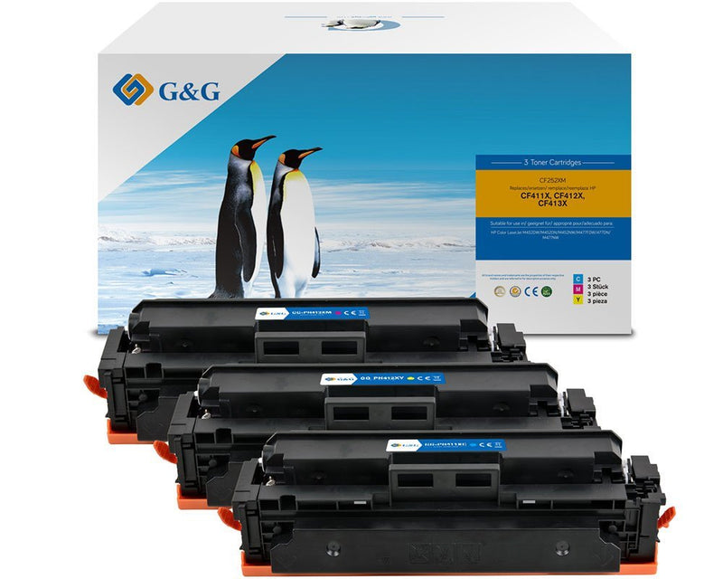 G&g Toner Xl- Ersetzen HP 410X/ CF252XM 3 Units