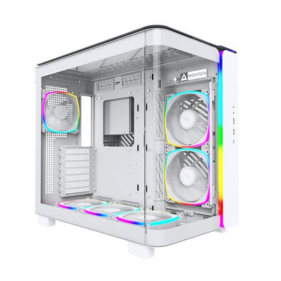 Montech Box King Pro 95, White Glass Tempered X 2 KING95PROW — image 1