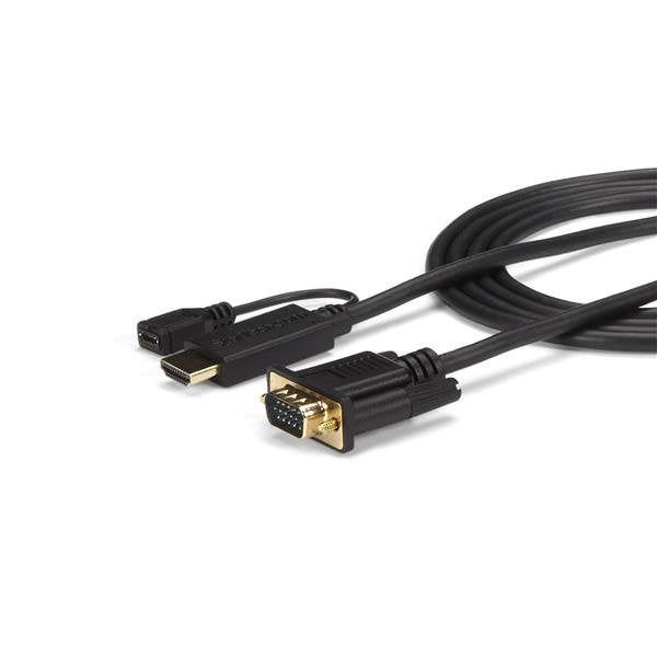 StarTech.com HDMI To VGA Cable 10 Ft / 3M 1080P 1920 X 1200 Active HDMI Cable Monitor Cable Computer Cable (HD