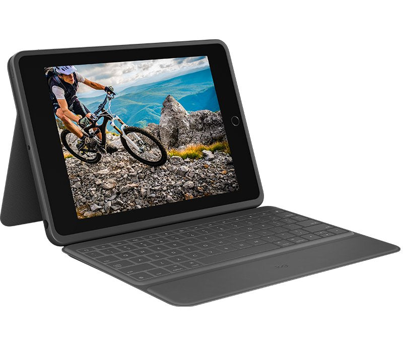 Logitech Rugged Folio Keyboard German Mobile Phone Qwertz German Graphite USB Type-c