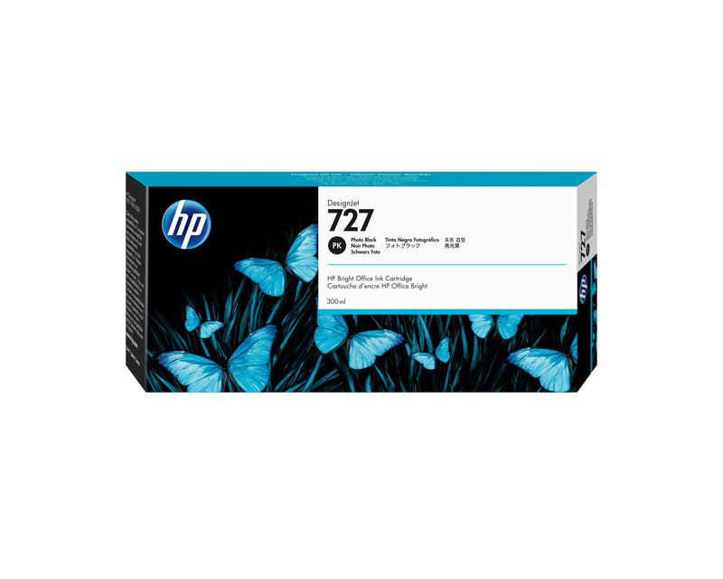 HP Genuine Ink 727 300ML Paper Fotografico Basado Ink Genuine Designjet T1530, T2500, T2530, T930
