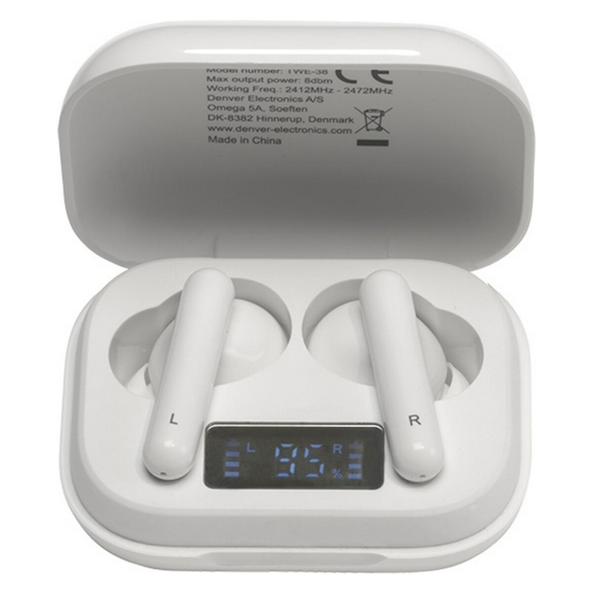 Denver Electronics Bluetooth Headphones Denver Electronics 111191120210 White