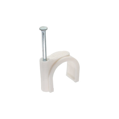 Inline 50 Units Pack Pinza Cable Round 20MM White — image 1
