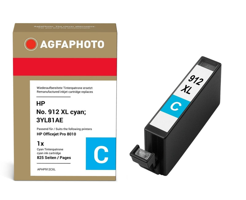 Agfa Photo Ink Cyan APHP912CXL 825 Copias