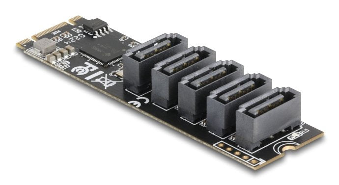 M.2 2280 Key B + M Controlador a 5 X SATA