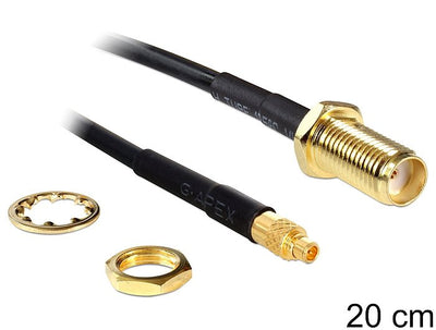 Delock Cable Antenna Sma Female Am Einbau MMCX Male 200MM — image 1