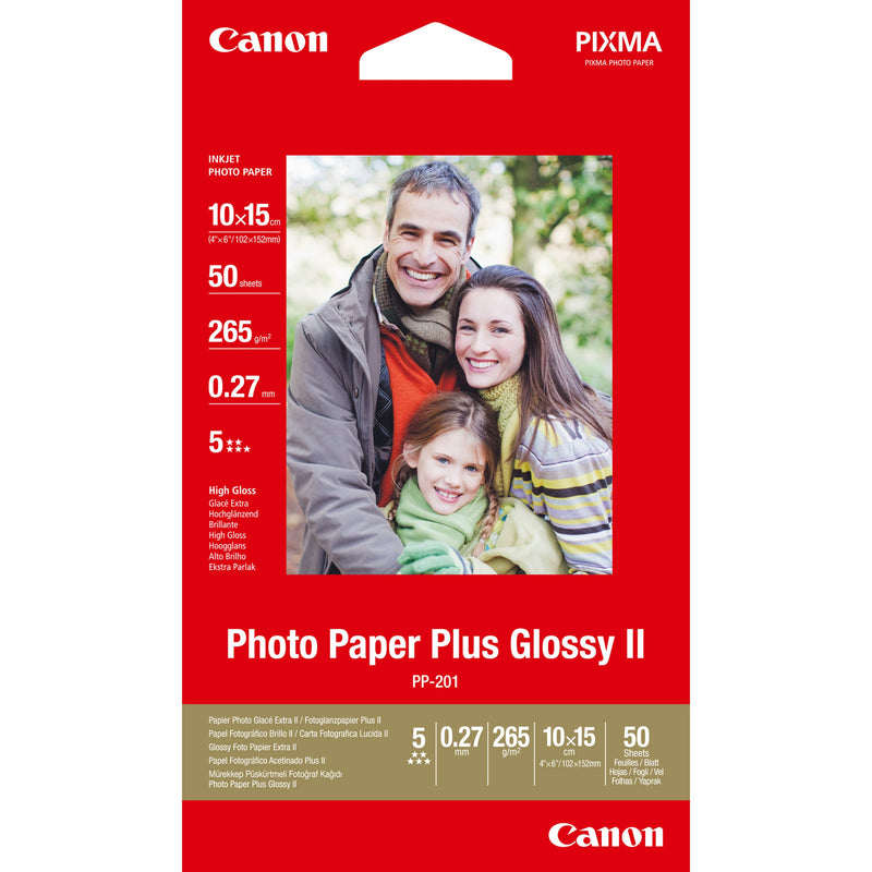 Canon Paper Fotográfico PP-201 10 X 15CM 265G Glossy