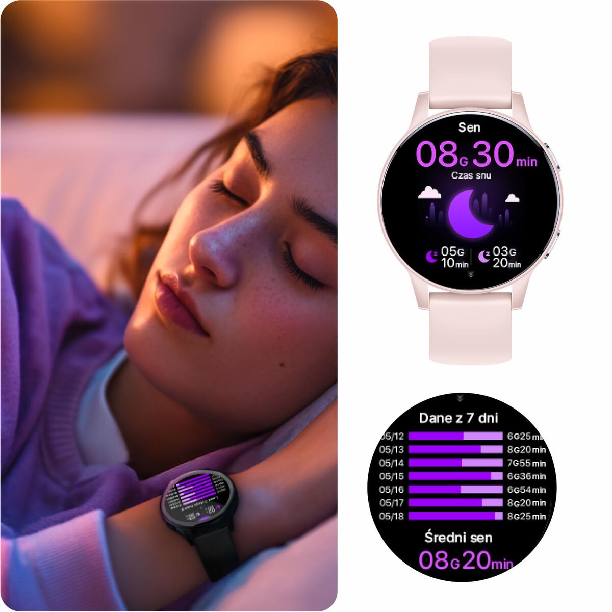 Forever Smartwatch Forever Gsm192507 Pink 1,28"