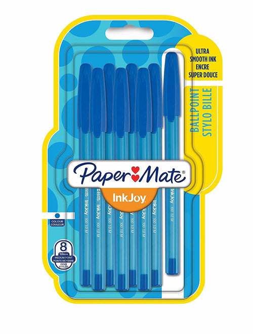Paper Matte Pen Inkjoy 100 Kappe 8ST. M Blue — image 1