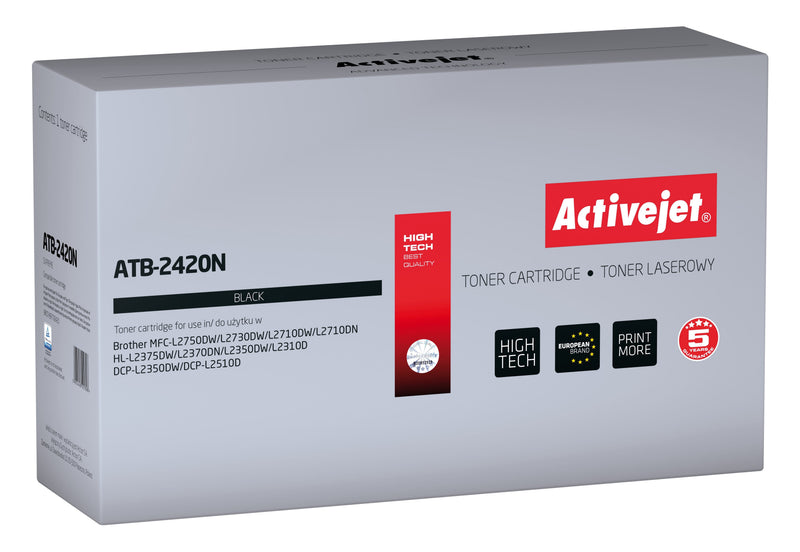 Activejet Toner ATB-2420N Printers Brother Sustituye Toner Brother TN-2420A Supreme 3000 Páginas Black