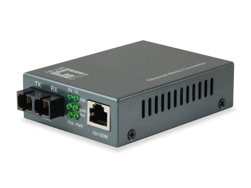 Convertidor Levelone FVT-1106 RJ45 Sc Sm 120KM