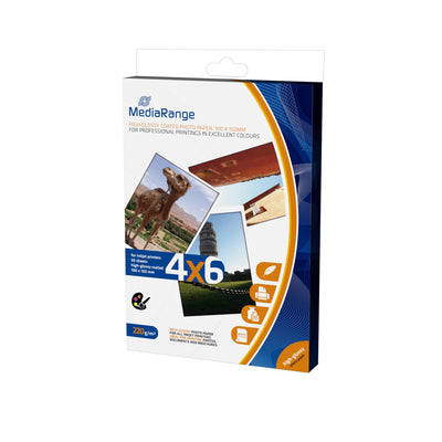 Mediarange MRINK104 Paper Fotográfico White Tall Brillo — image 1