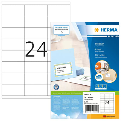 Herma Labels 4429 White 70,0 X 35,0MM — image 1