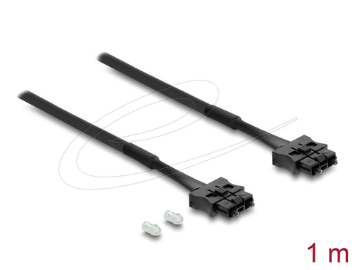 Delock Lwl Pof Plastic Servo Cable Connection Connector Male a Male Diámetro 6,0MM 1M Black — image 1