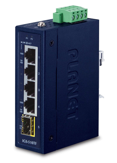 Planet IGS-510TF Switch No Administrado Gigabit Ethernet (10/100/1000) Blue — image 1