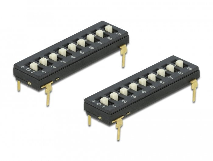 Delock Switch Dip Tri-state 9 Dígitos With Paso 2,54MM Tht 2 Pieces