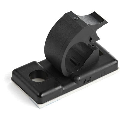 StarTech.com 100 Clips Gestión Cableado Adhesivos - Black - Organiser Cableado Escritorios/Oficinas - Mordaza — image 1