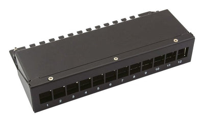 Keystone-portamódulos 12-PORT Black — image 1