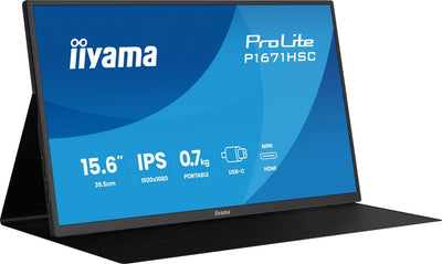 Iiyama Monitor Prolite P1671HSC-B1 15.6 1920 X 1080 Pixels Full HD LED Black — image 1