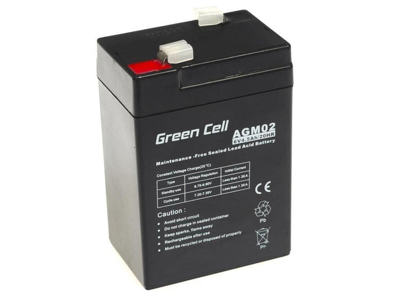 Green Cell Battery Agm 6V4.5AH