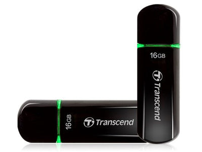 Transcend USB Flash Drive 16GB USB 2.0 Jetflash 600 Ultra Fast Green — image 1