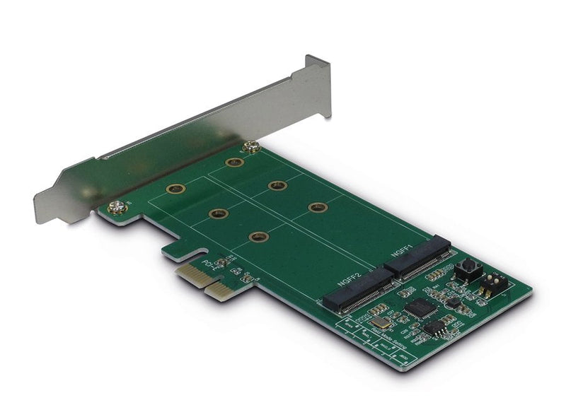 Inter-tech PCIE Adapter Card KCSSD4 PCIE X1 - 2X M.2 S-at