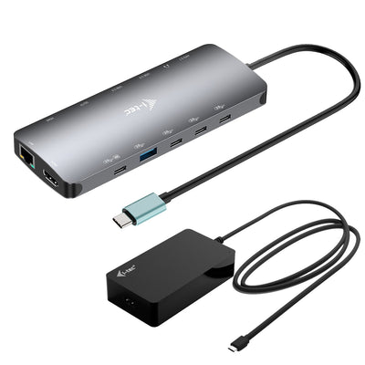 I-tec USB-C Metal Nano 3X Display Docking Station 2x HDMI 1x USB-C Video LAN Audio Czytnik Kart Power Delivery — image 1