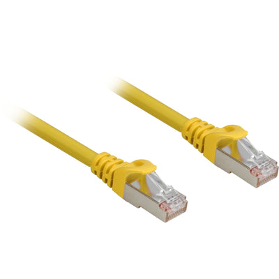 Sharkoon Network Cable RJ45 CAT.6A SFTP 0.25M Yellow — image 1