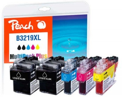 Peach PI500-246 Ink Cartridge Black Cyan Magenta Yellow 5 Pieces LC-3219 — image 1