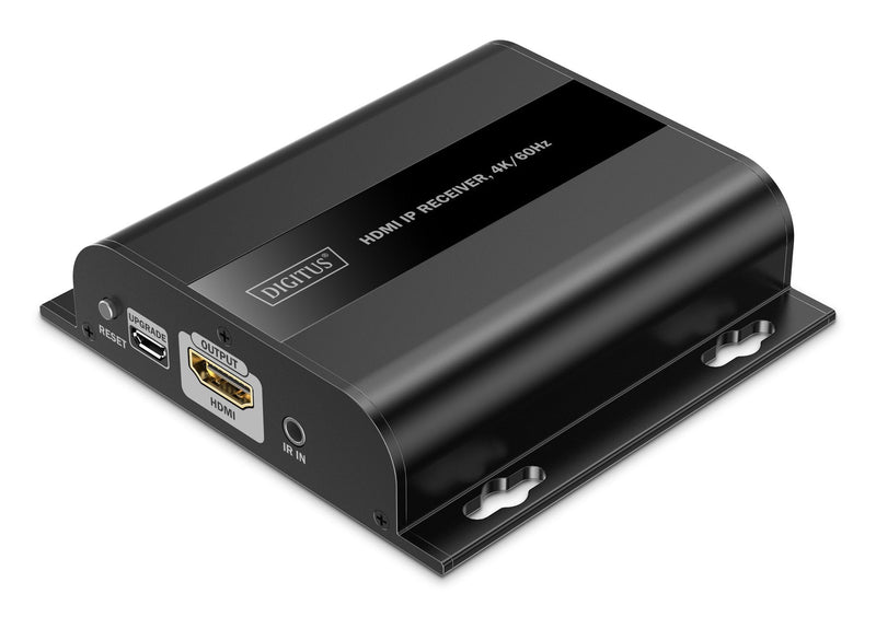 Digitus Receptor IP Hdmi, 4K/60HZ, Extensión HDMI Black DS-55352