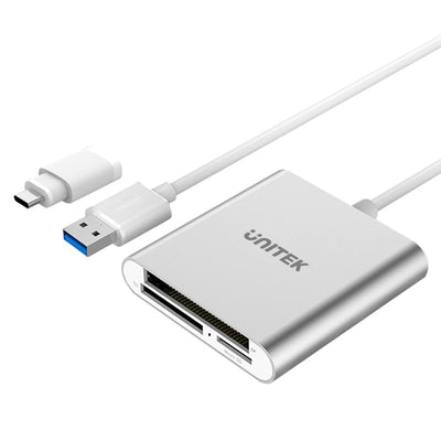Unitek Card Reader External And -9313D Silver USB 3.2 Gen 1 (3.1 Gen 1) Type-a — image 1